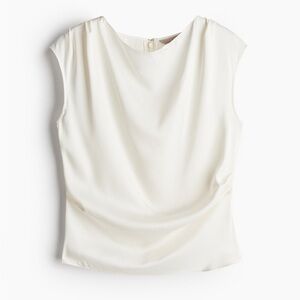 NWT H&M Cream Sleeveless Blouse